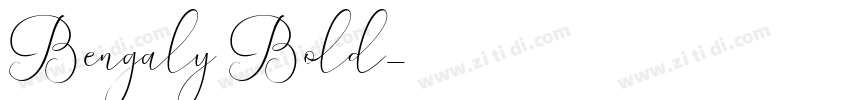Bengaly Bold字体转换